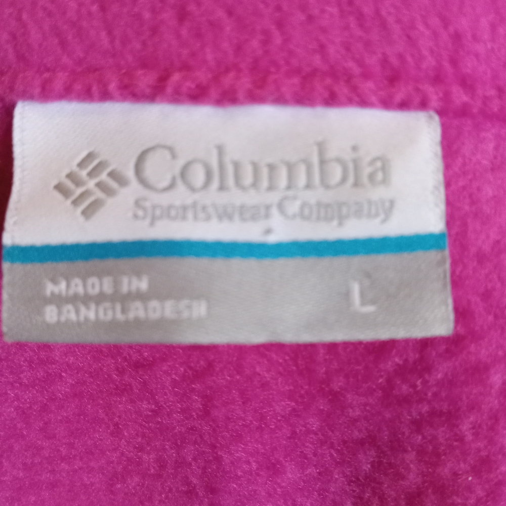 Columbia Women's Large Pink Fleece Vest              FF260 - Picture 2 of 7